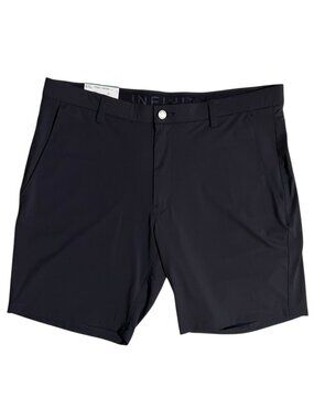 Infinity Mens Performance Chino Shorts 38 Navy 4-Way Stretch Golf NWT Preppy